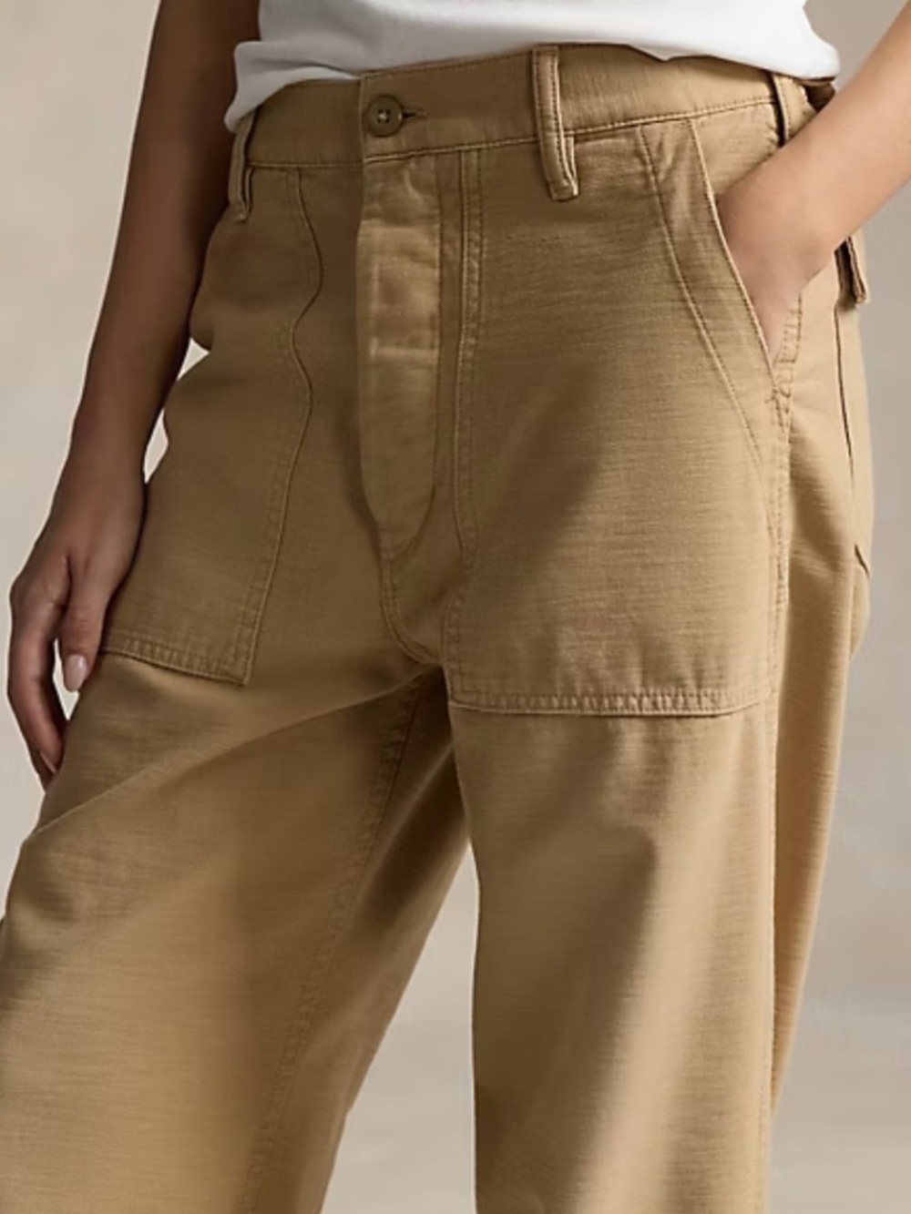 Polo Ralph Lauren cotton Sateen Utility Pants Size 2